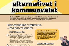 Socialistiskt Alternativ Luleå Affisch
